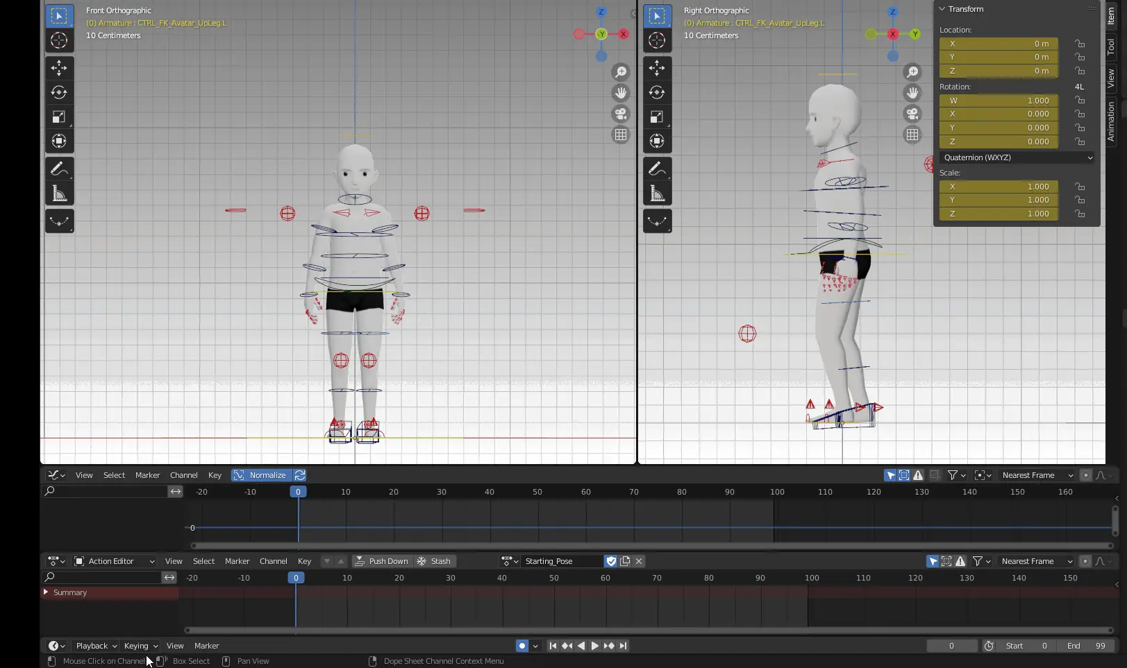 Keyframing with the Keying option.
